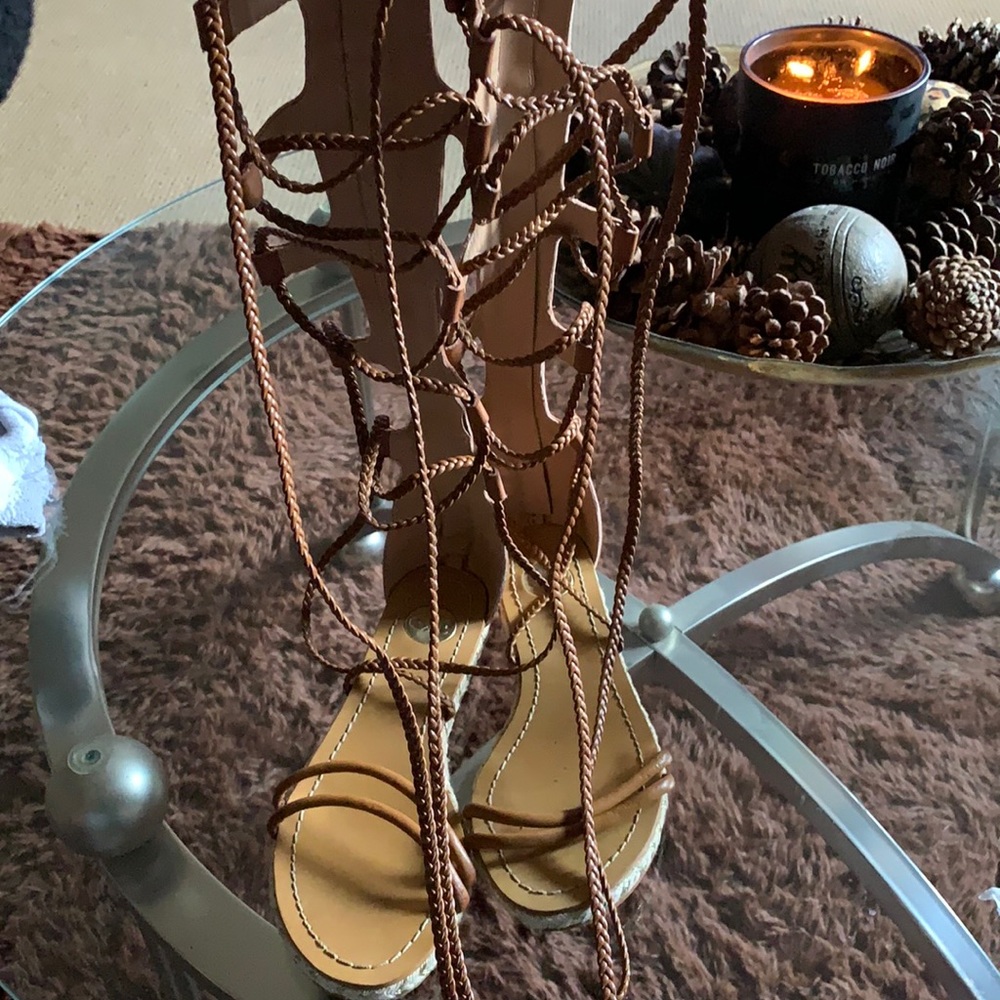 Ancient Greek Lace Up Sandals
